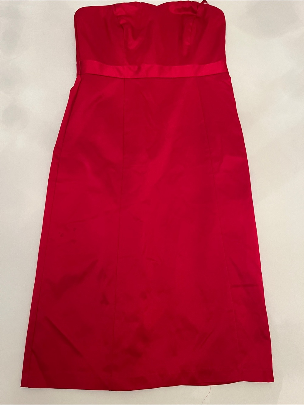 The Limited Red Strapless Pencil Skirt